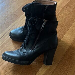 Biala Black Leather Boots